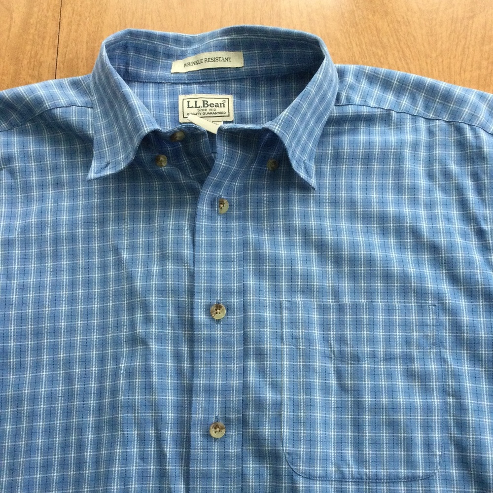 LL Bean SS Button Down Shirt